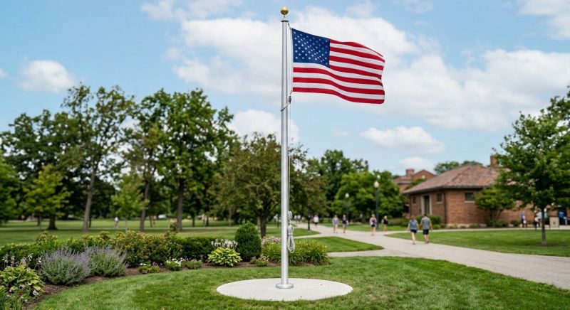 Flagpole Installation in Olathe, KS